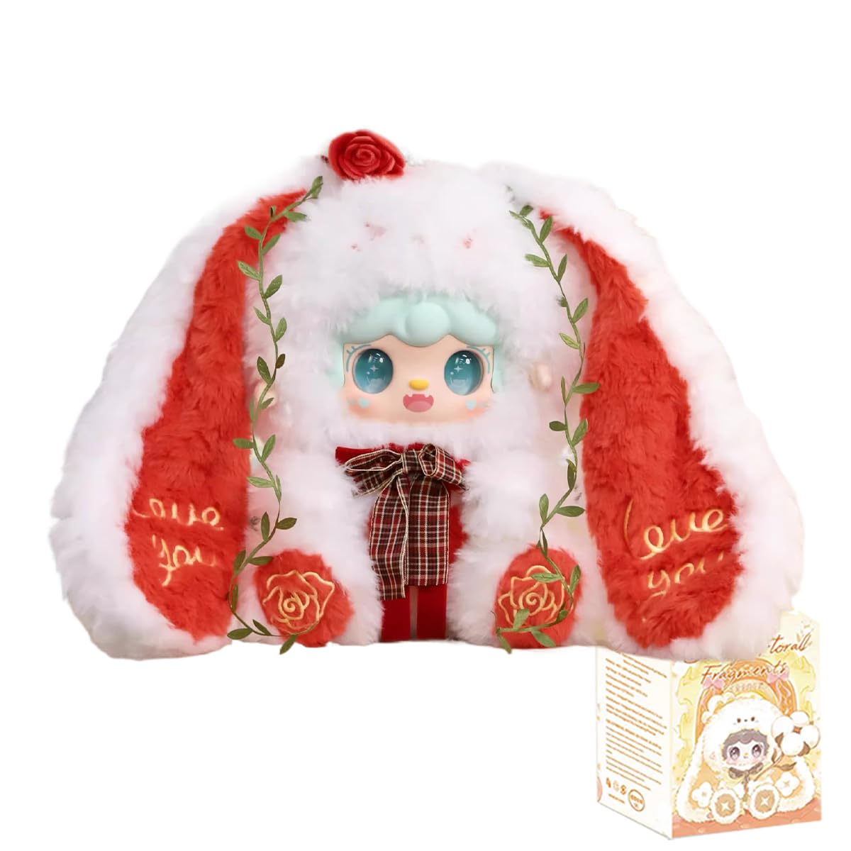 Yooki 400% Bunny’s Florall Fragments Series Blind Box Action Figures Mystery Box Cute Random Toys Birthday Gift Christmas Collectible Toy for Desktop Ornaments, 1PC