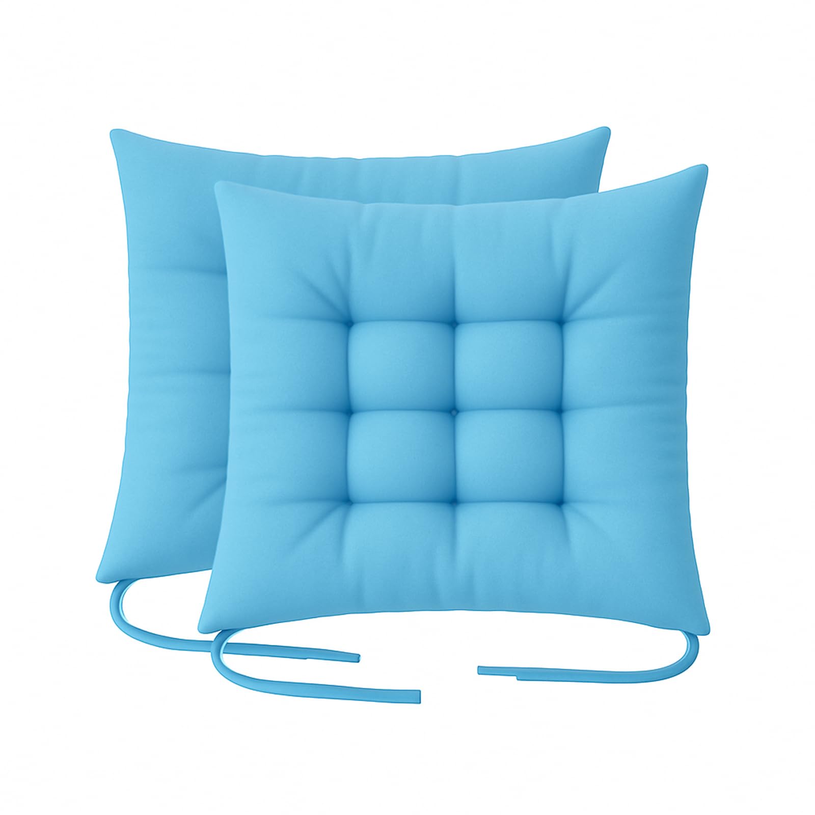 Cushion Chair Pad Cushions - Tie-on Dining Chair Pads - 38x38x5 cm Hypoallergenic Soft Polyester Tie-on Chair Pads, Wide, Stylish and Comfortable