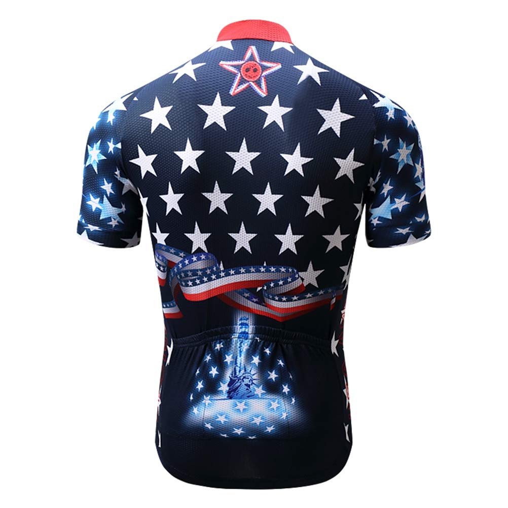 Shenshan Men’s Cycling Jersey Biker Short Sleeve Shirt Size XXXL