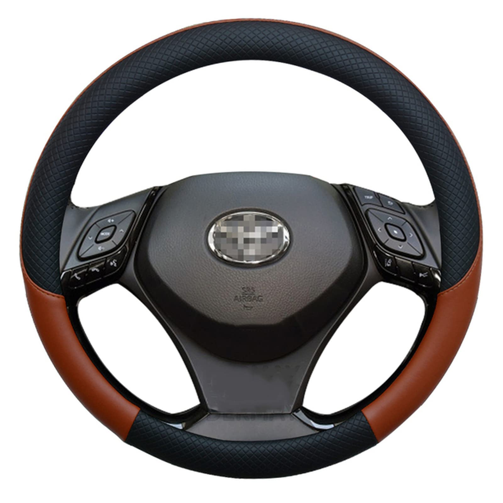 pour Toyota CHR C HR, Couverture de Volant de Voiture de Sport en Cuir Accessoires Automobiles Couverture de Volant de Voiture