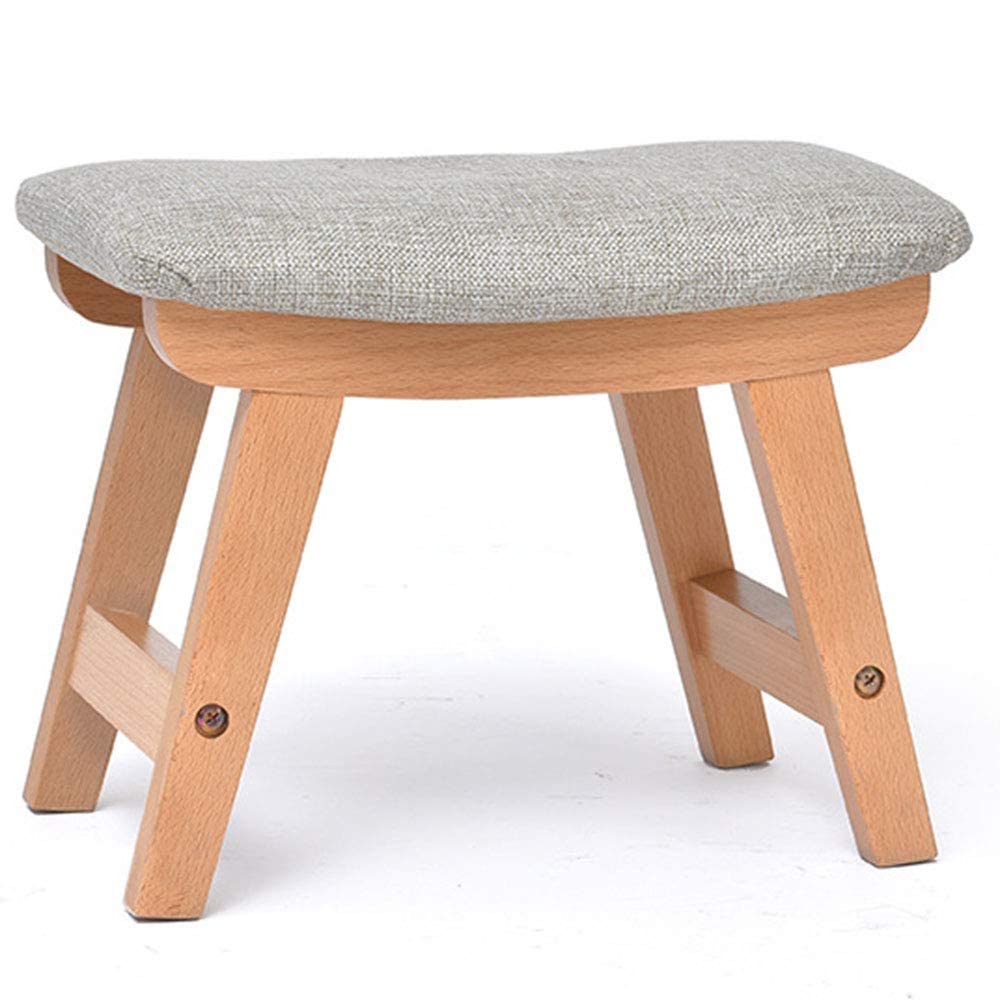 Meubles de décoration de salon rectangulaires et repose-pieds en bois