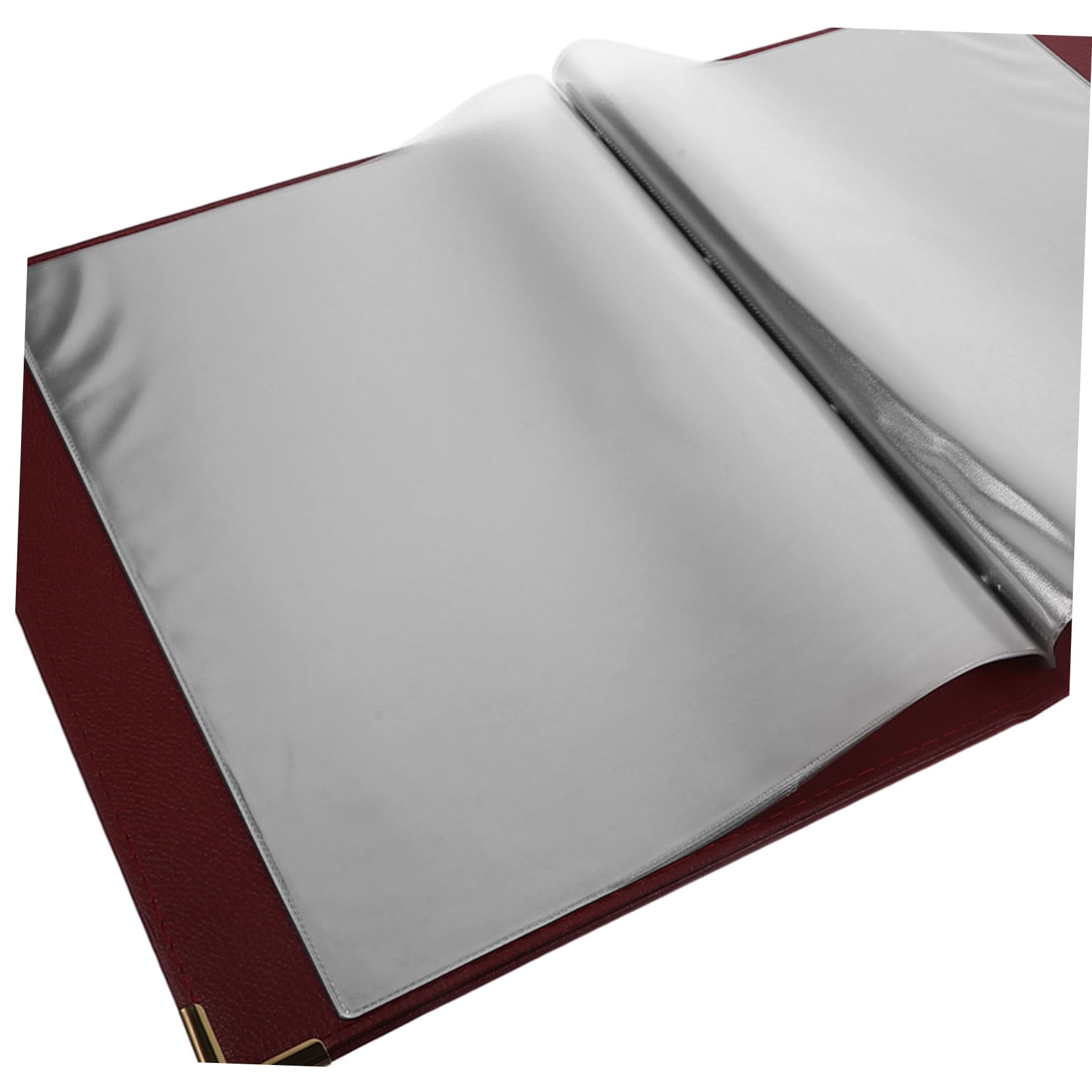 Carpeta de Menú de Cuero A4 Libro de Menú Práctico para Restaurante y Bar Diseño Sencillo y Protección para Contenido de Precios y Platos