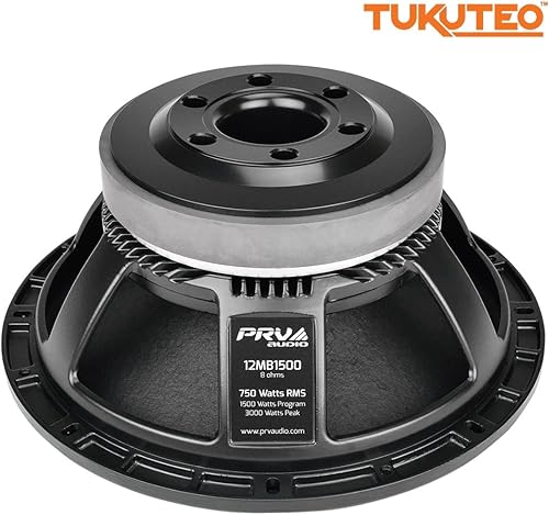 Miniatura 3 de PRV AUDIO 12MB1500 Altavoz de audio profesional de 12 pulgadas de bajo medio 8 ohmios 98.5dB 750 vatios RMS 3.5" VC (individual)