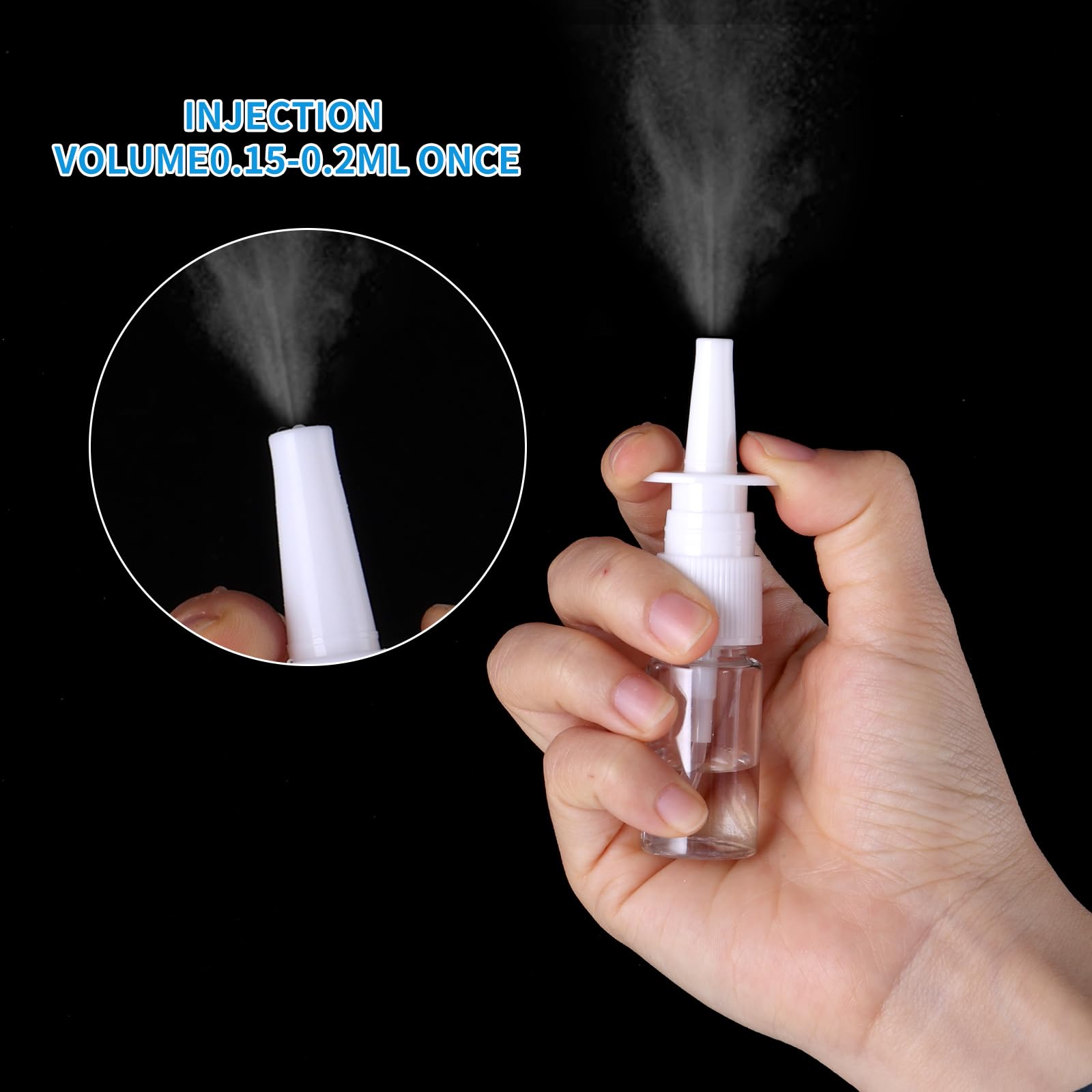 6 Flaconi Spray Nasale 10 Ml - Nebulizzatore Ricaricabile Per Liquidi - Foto 7