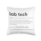 Lab Tech Funny Definition Throw Pillow