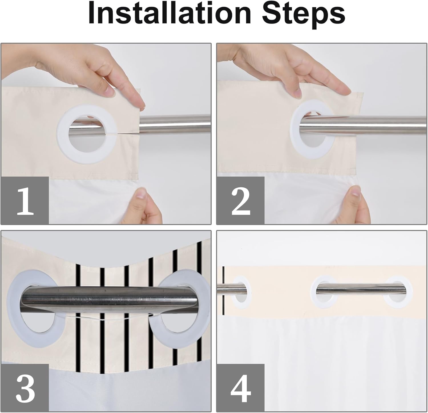 Baocicco No Hook Bohemian Cat Shower Curtain Cat Catch Star Double Layer Bathtubs Hotel Curtain Set Boho Style Modern Fashion Double Layers Waterproof Fabric with See Through Top Window 71x74 Inch