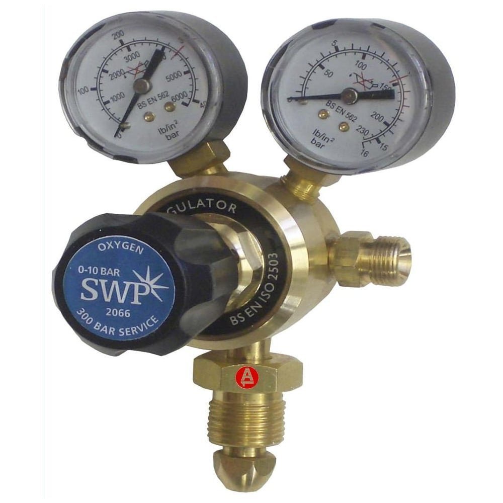 Oxygen Gas Welding Regulator Welder Twin Gauge Single Stage 2066 2 Dial