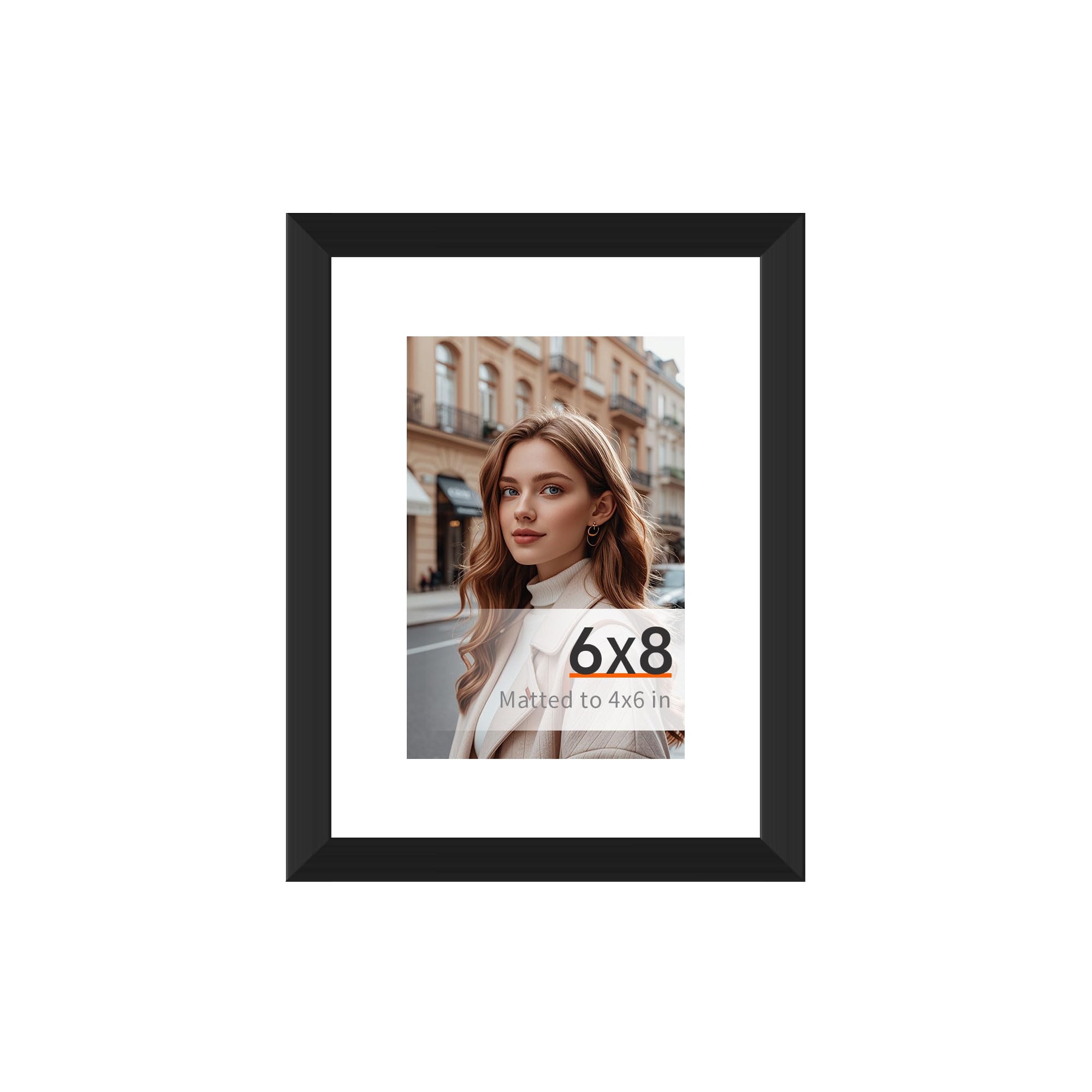 Arrow king 11x14 Black Picture Frame, Display Pictures 8x10 with Mat or 11x14 Without Mat, Wall or Tabletop Display with Stand, 1 Pack — view 10
