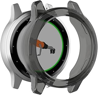 MOTONG for Garmin Vivoactive 4S Transparent TPU Protective Case - TPU Protective Case Cover Shell for Garmin Vivoactive 4S/Active S