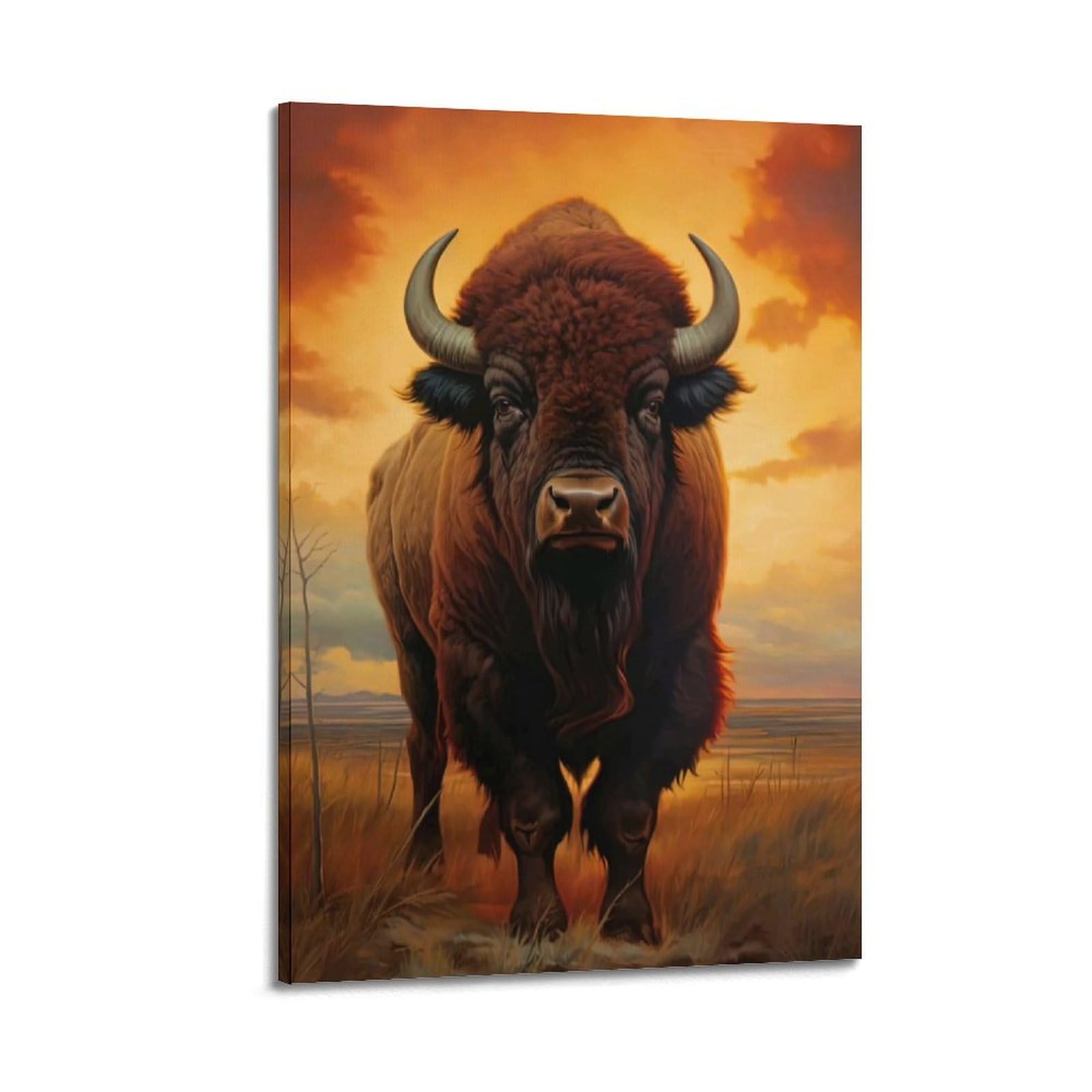 ZSZWHJ Animal Poster Cattle on The Grassland Poster Decorative Painting Canvas Wall Posters And Art Picture Print Modern Family Bedroom Decor Posters 20x30inch(50x75cm)