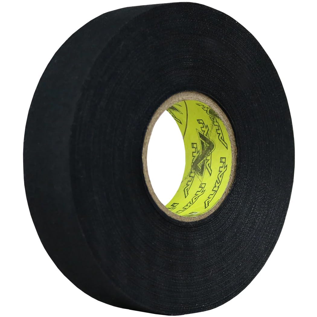 Alkali Cloth Hockey Tape - Black, 1 Inch x 33 Yards, High-Durability Stick & Blade Tape, Made in USA