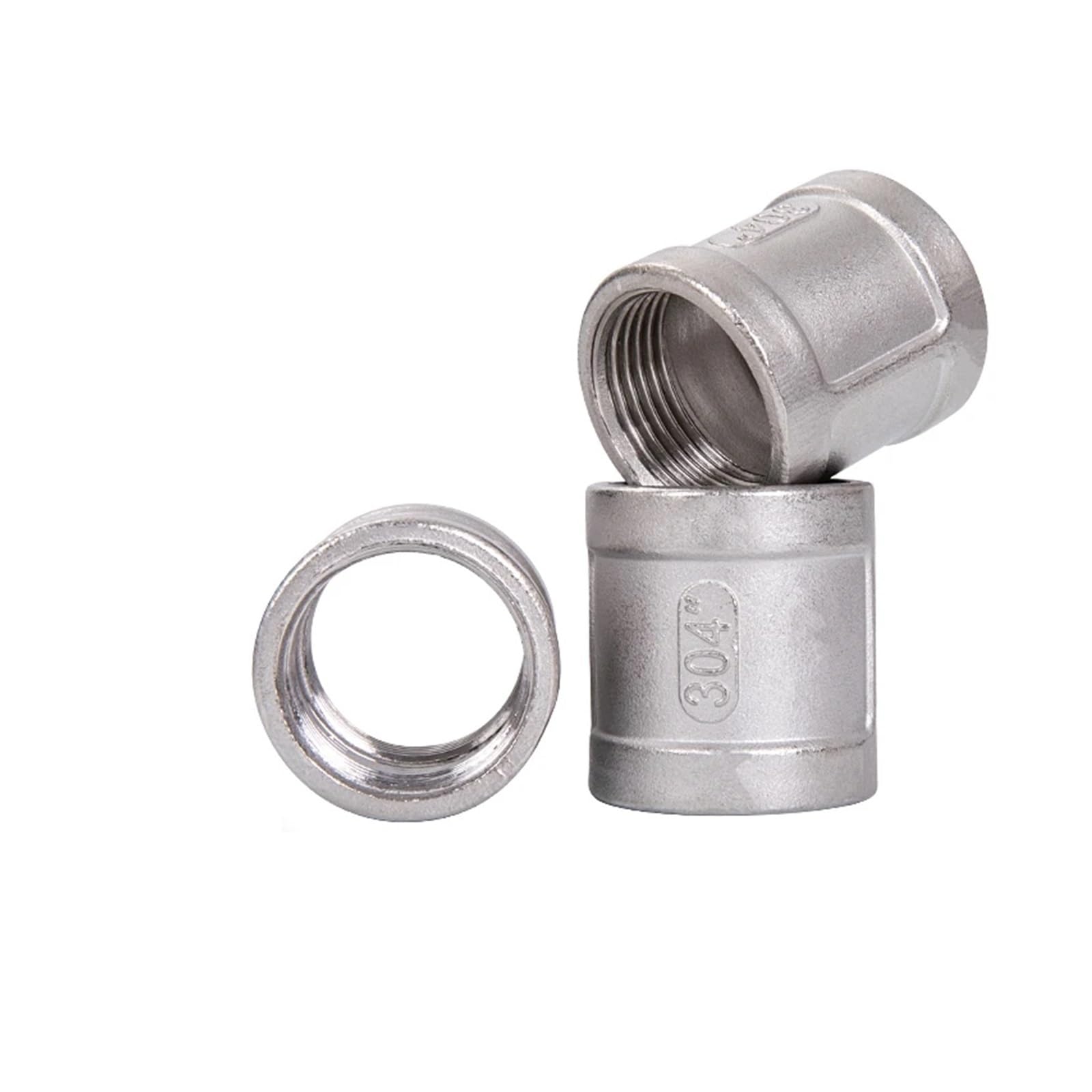 Acoplamiento de acero inoxidable 304 de 1" NPT para uniones de tuberias sin fugas