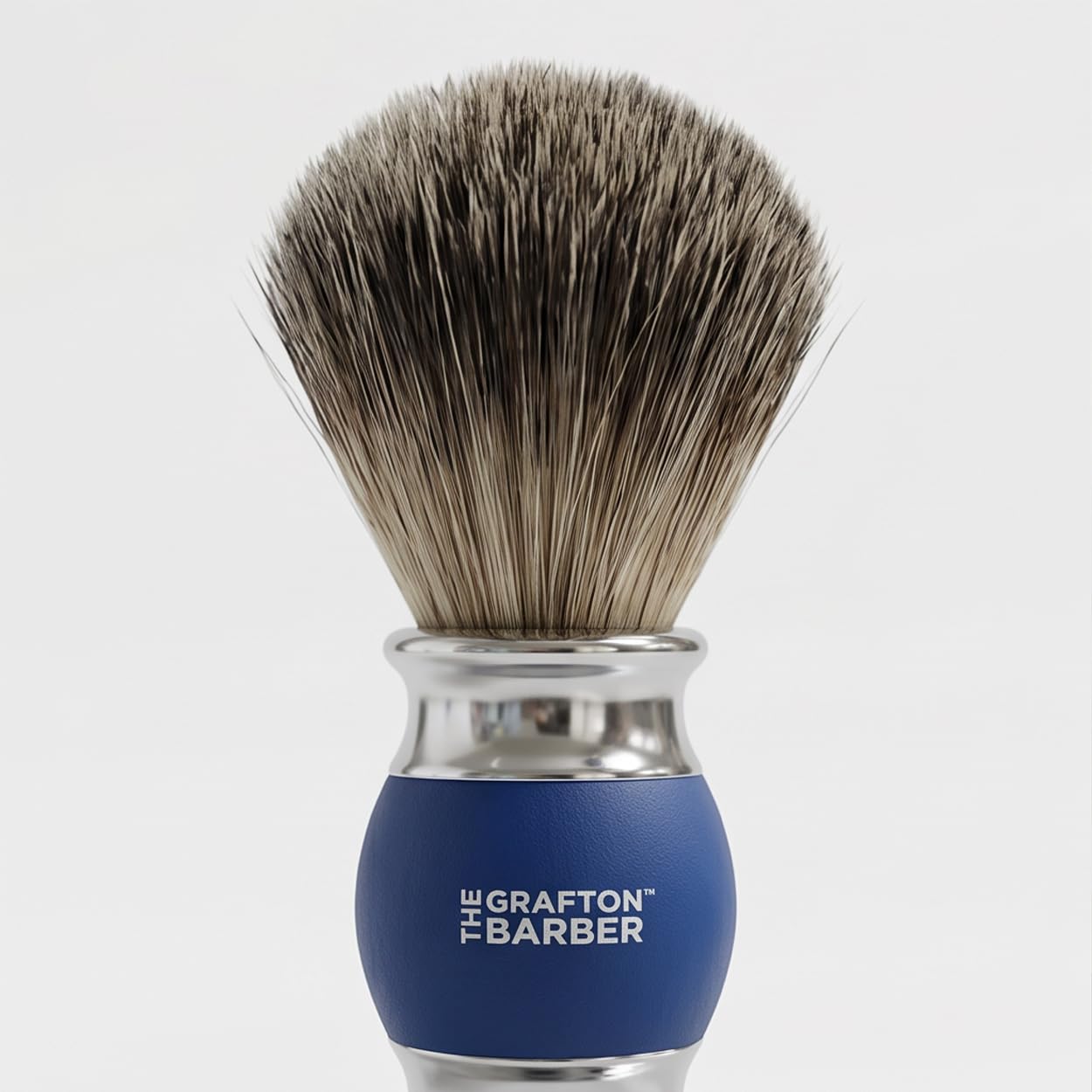 Kit de support de rasage de qualité supérieure en acier inoxydable – Kit de rasage humide de luxe pour homme avec rasoir de sécurité, blaireau et support – Kit d'entretien professionnel de style