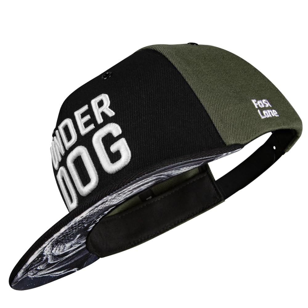 Nebelkind Casquette snapback pour homme et femme Underdog - Taille unique réglable - Unisexe - Casquette de baseball tendance en style streetwear de haute qualité avec visière plate, taille unique