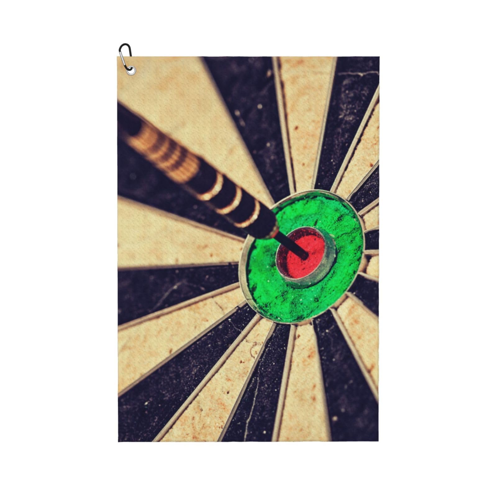 Hnnkloy Dart Board, 16x24 in Portable Waffle Golf Towels with Carabiner Clip for Golf Bag