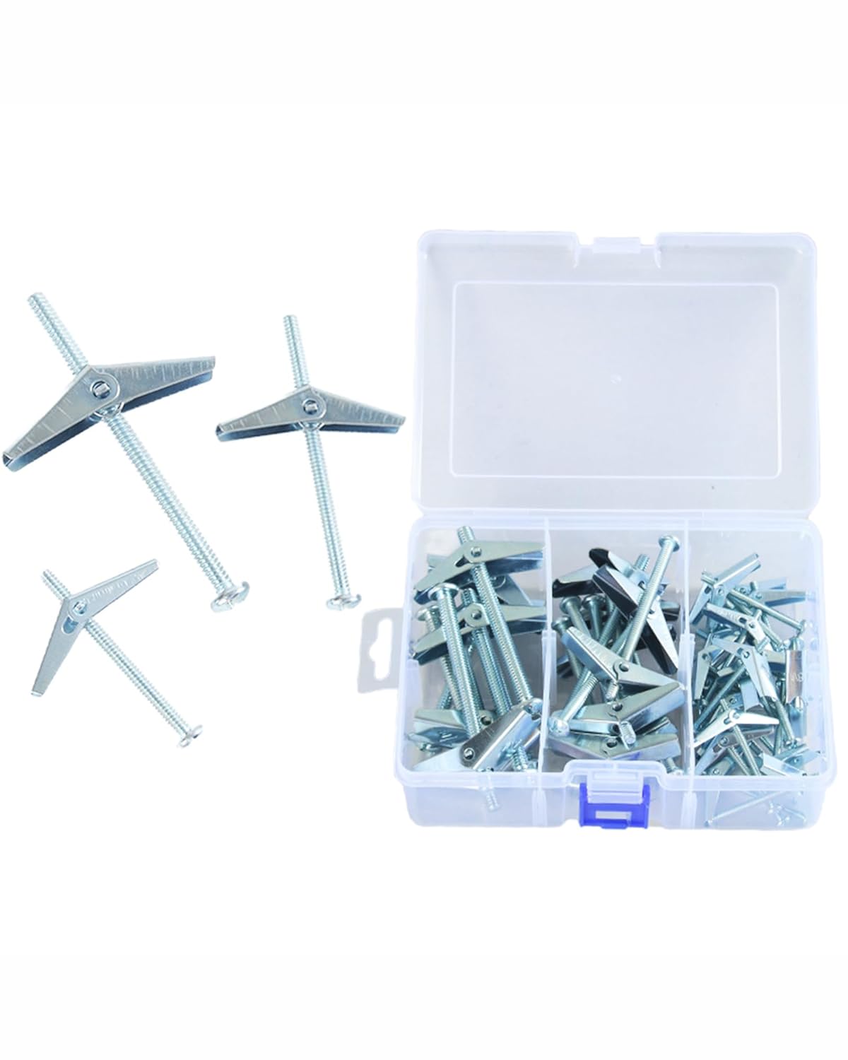 24pcs Hollow Wall Anchors - Heavy-Duty Drywall Anchors with Screws - Easy to Install - Ideal for Hanging Pictures, Shelves, and Decorations
