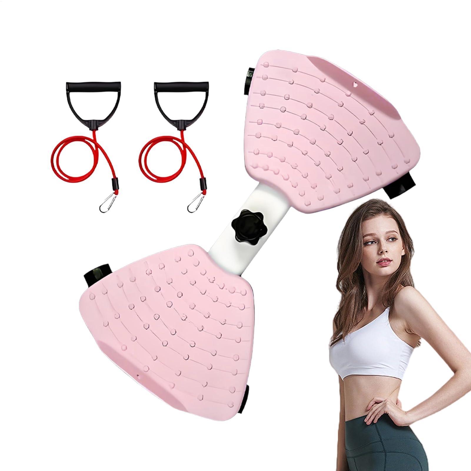 Macchina per allenamento Twist, fascia per esercizi in vita, antiscivolo, salvaspazio, silenziosa, attrezzatura per il fitness per casa, palestra, viaggi