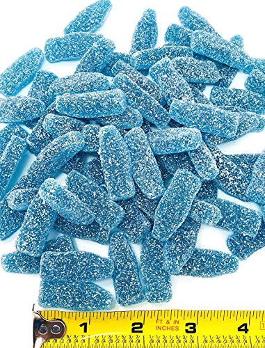 Sweetgourmet Blue Raspberry Bottles | Small Candy Sour Gummy | 1 Pound #TOP3