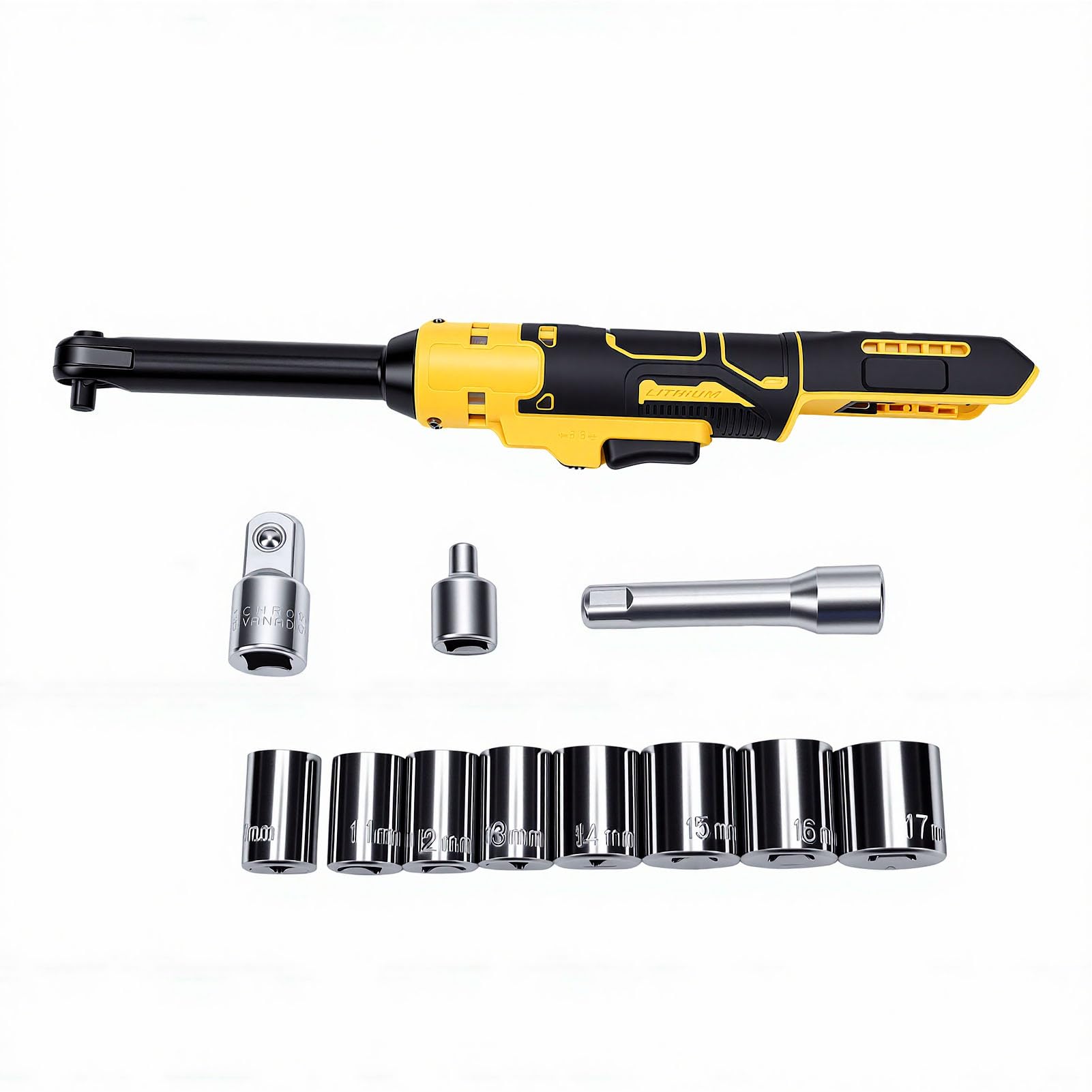 Garosa Llave de Trinquete Inalámbrica 3/8 Pulgada 74 Pies-libras Luz LED