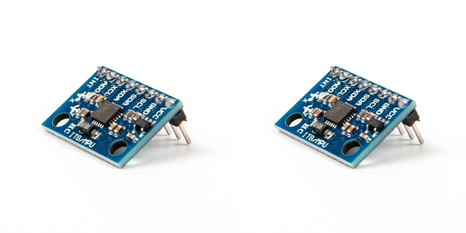 (2 Pcs) PreSoldered MPU 6050 Module GY521 Module, 6 DOF 6 Axis Accelerometer Sensor, Raspberry