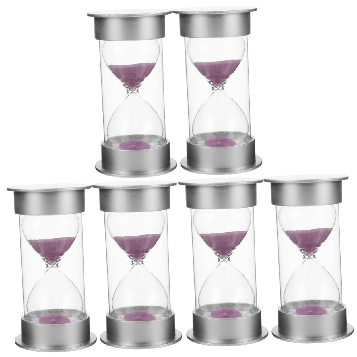 Mikikit 3 Sätze Sanduhr-Timer 20-Minuten-Sanduhr 20 Minuten Timer Sanduhr- 20 Minuten Sanduhr Kreative Sanduhr Multifunktions-sandglas Glas Mit Hohem Borosilikatgehalt 2 Stück * 3