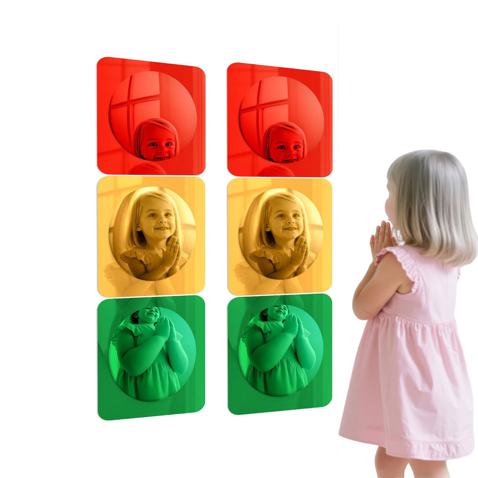 PURPLELILY 3Pcs Sensory Bubble Reflectors Stimulating Cognitive Growth & Spatial Awareness in Children Child Perceptual Dolls Bubble Reflectors