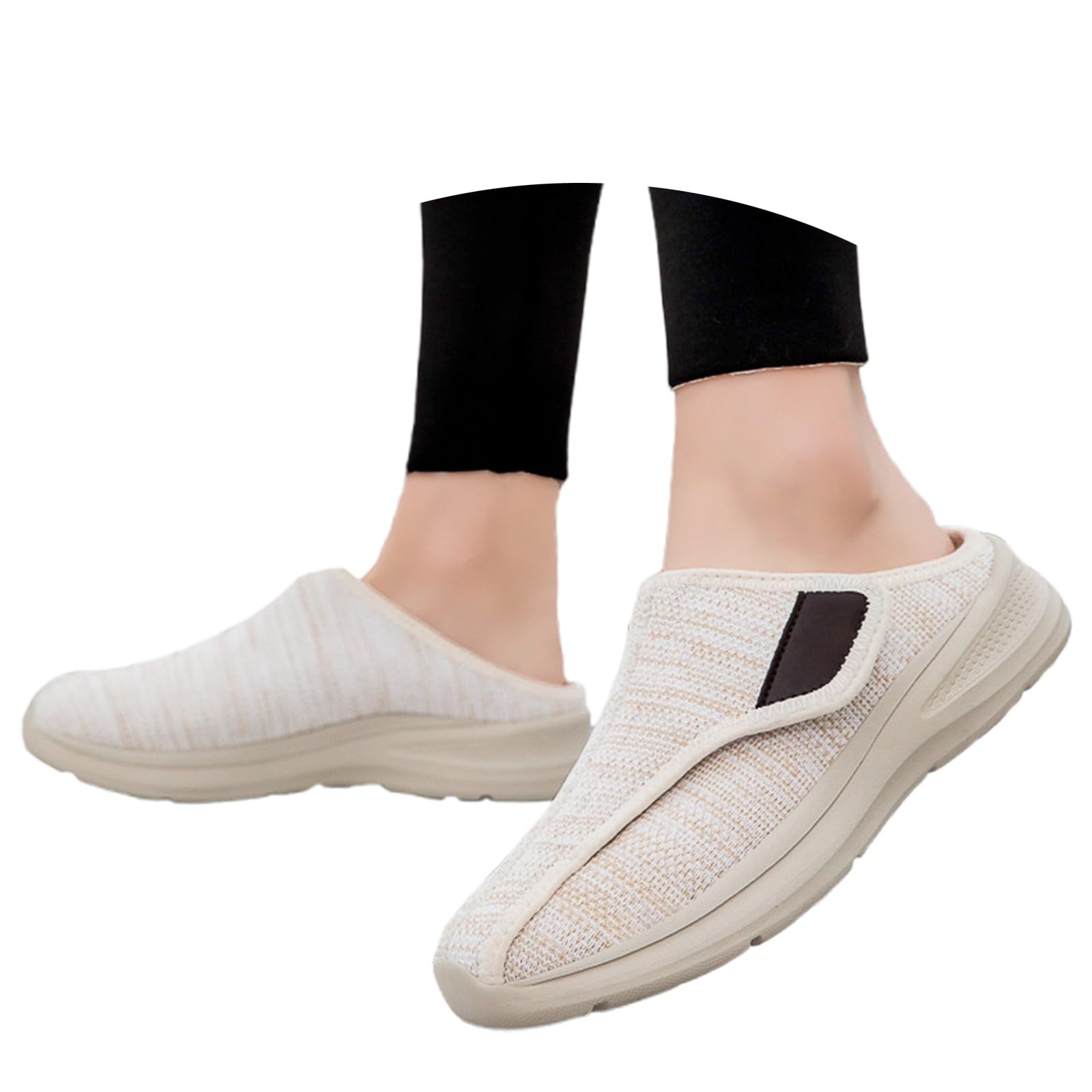 Generisch Zapatillas de invierno con forro polar cálido para mujer, para interior y exterior, con cierre de ajustable