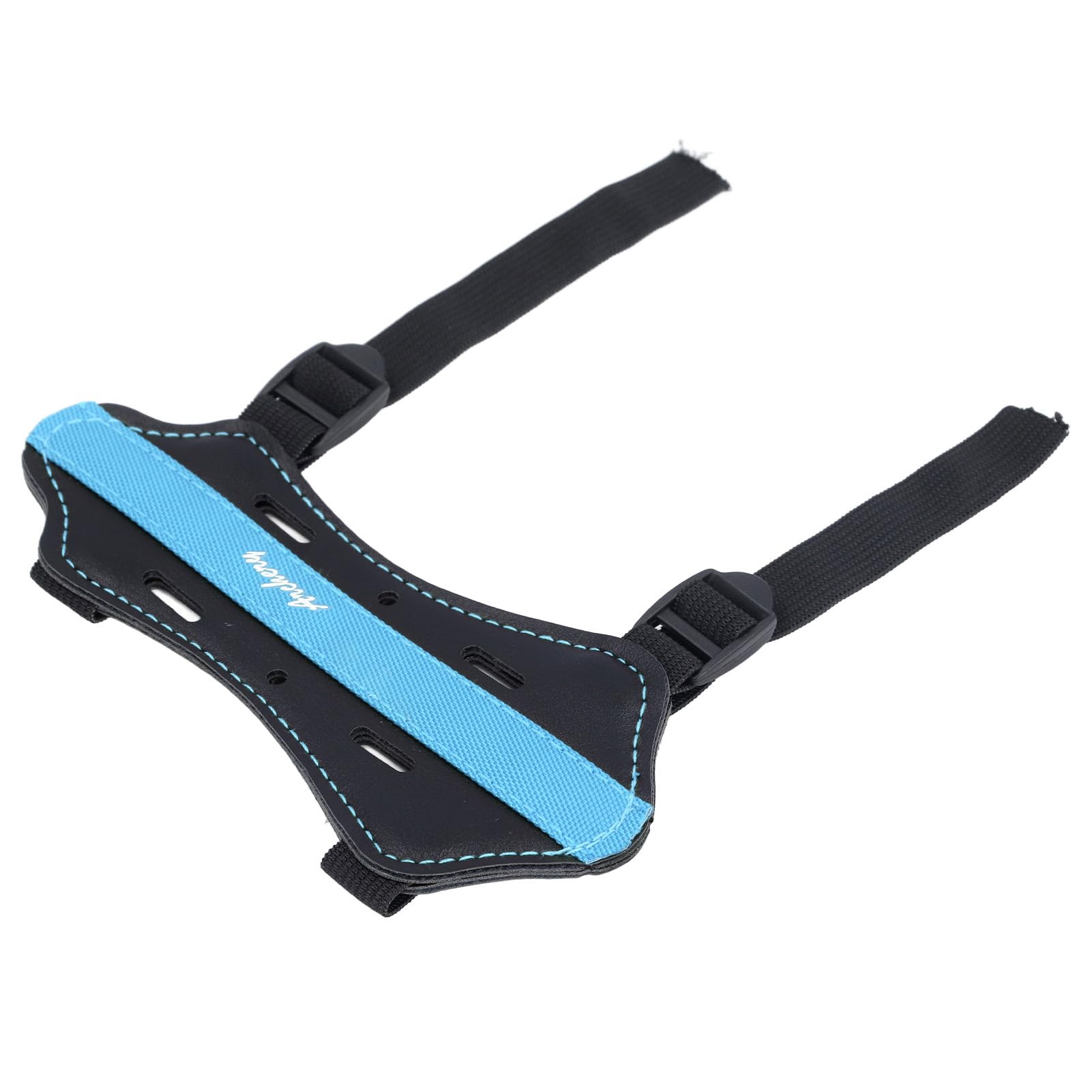 Drfeify Bogenschießen-Armschutz für, Bequem, Atmungsaktiv, Verdicktes PU-Leder, Verstellbarer Bogenschießen-Unterarmschutz für Recurve-Bogen (Blue)