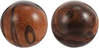 Vista 11 de Healifty Bolas de madera Baoding en forma de nuez, bolas de estrés para ejercicio de salud china, manos de uno mismo, masaje, puntos gatillo