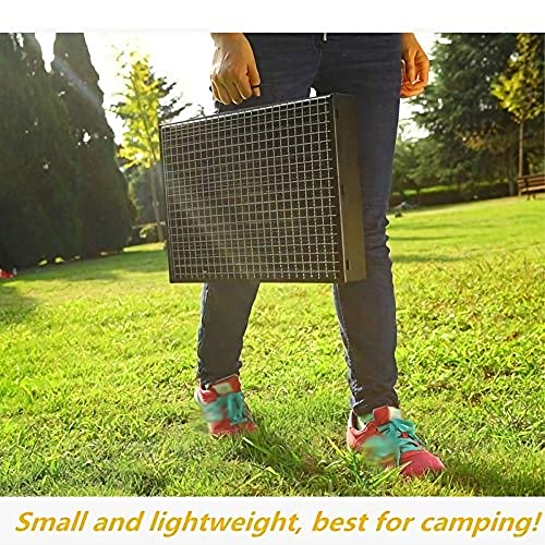 Bbq Charcoal Grill, Barbecue Grills Folding Portable Lightweight Small Barbecue Grill Tools For Outdoor Grilling Cooking Camping Hiking Picnics Tailgating Backpacking Party Father's Day Gift #TOP4
