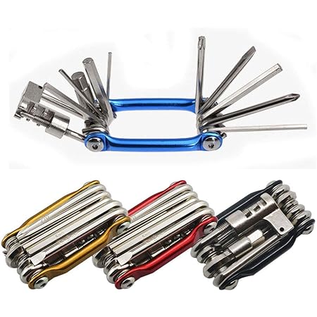 Kit De Réparation Vélo Compact : Pompe, Patch Pneu Et Clé Multifonction, Jeu D'outils