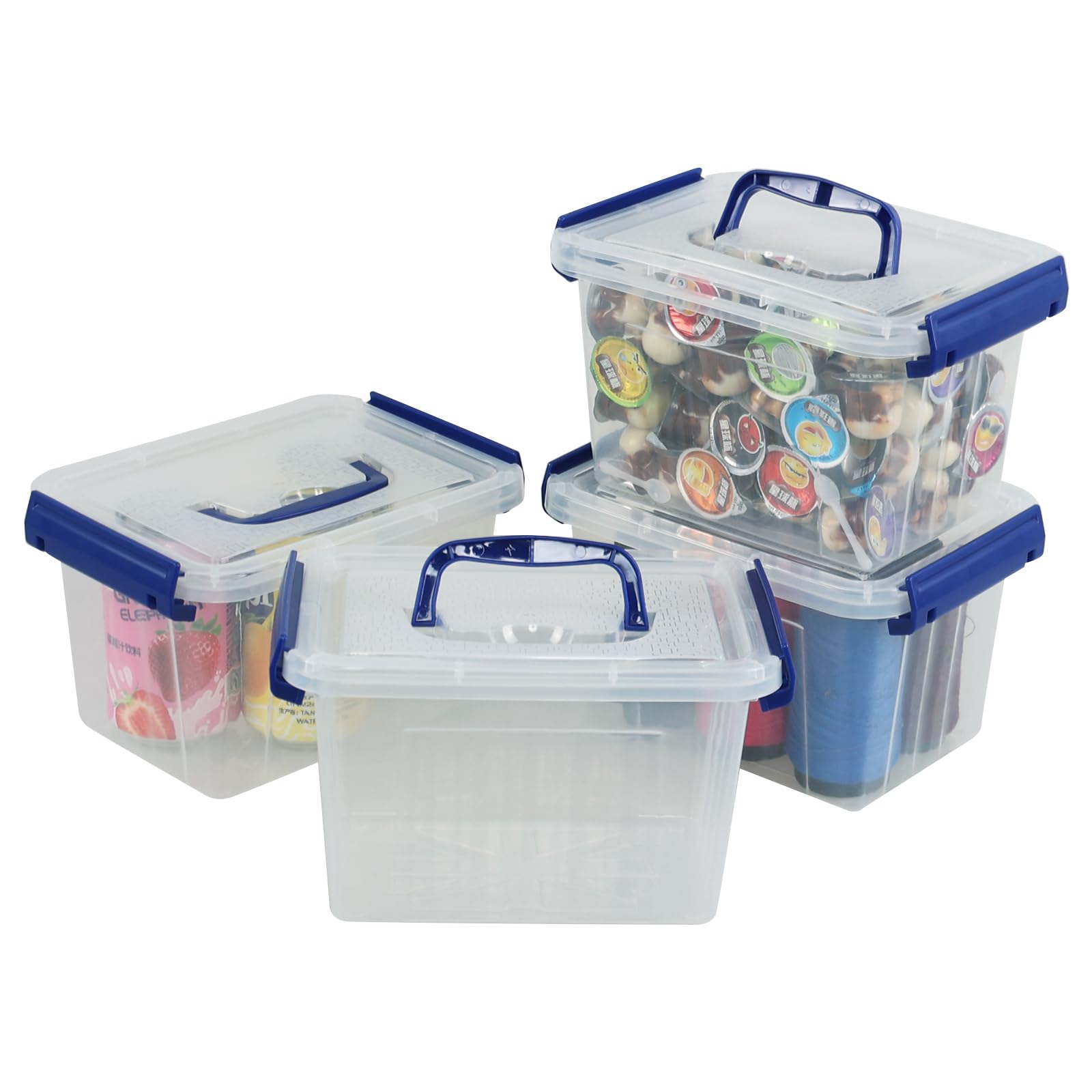 Boîte de rangement transparente pour organiser les jouets et placards de cuisine