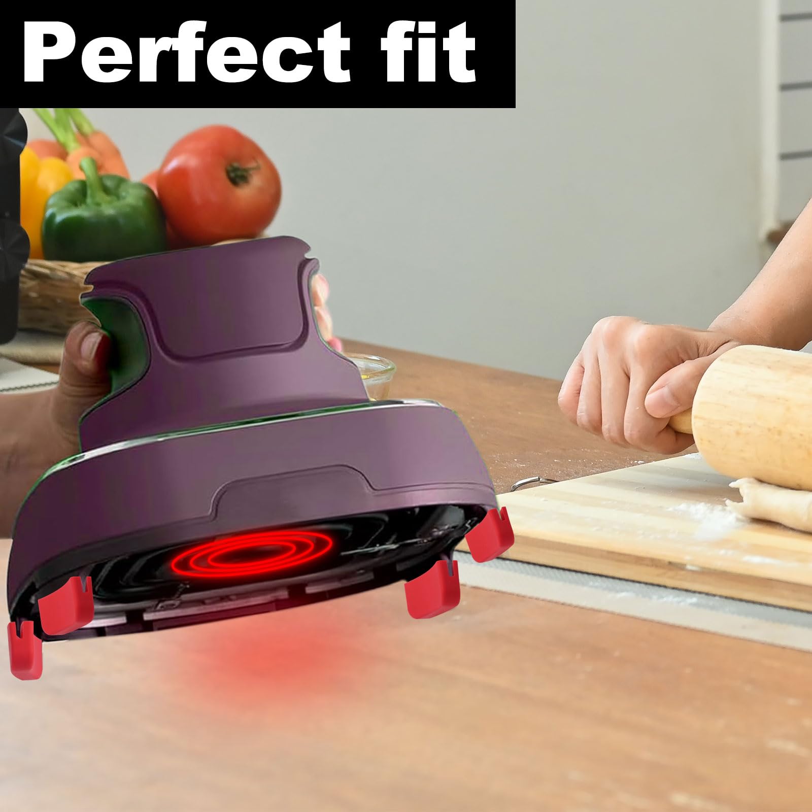 Hitzebeständige Silikon-Matte Für Ninja Crispi Airfryer – 26,9x26,9 Cm, Schützt Arbeitsplatte