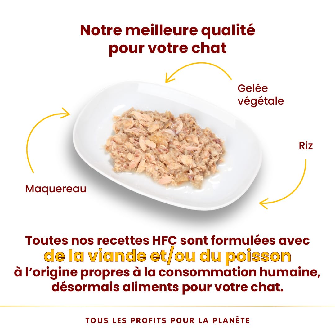 Almo Nature HFC Jelly - Nourriture Humide pour Chat Adulte - Maquereau - 70 g x 24 Boîtes