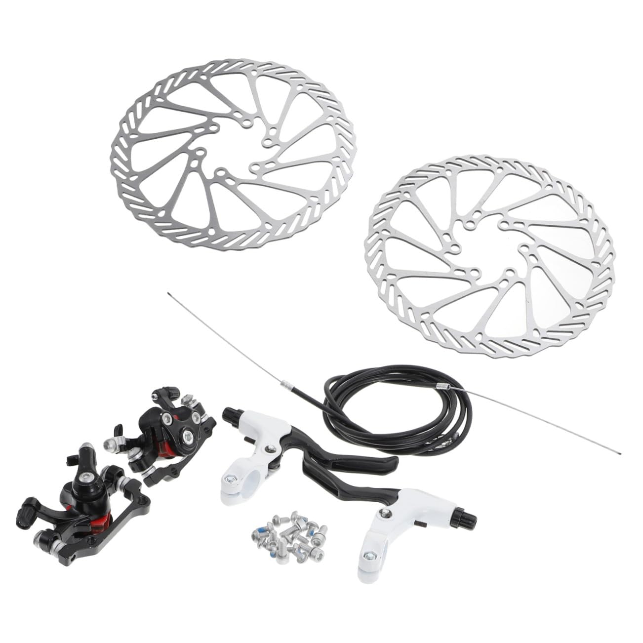 TOPBATHY Frenos de Disco para Bicicleta con Diseño Esqueleto Ligero y Resistente Rotores CNC Alta Resistencia para Disipación Térmica Compatibles con Bicicletas de Montaña y Carretera