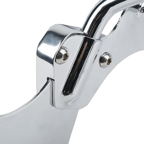 Miniatura 5 de TCMT Kit de portaequipajes y acoplamiento cromado SissyBar para Harley Touring Road Glide Road King FLHT FLHT FLHX FLTR 1997-2008 Street Glide FLHX