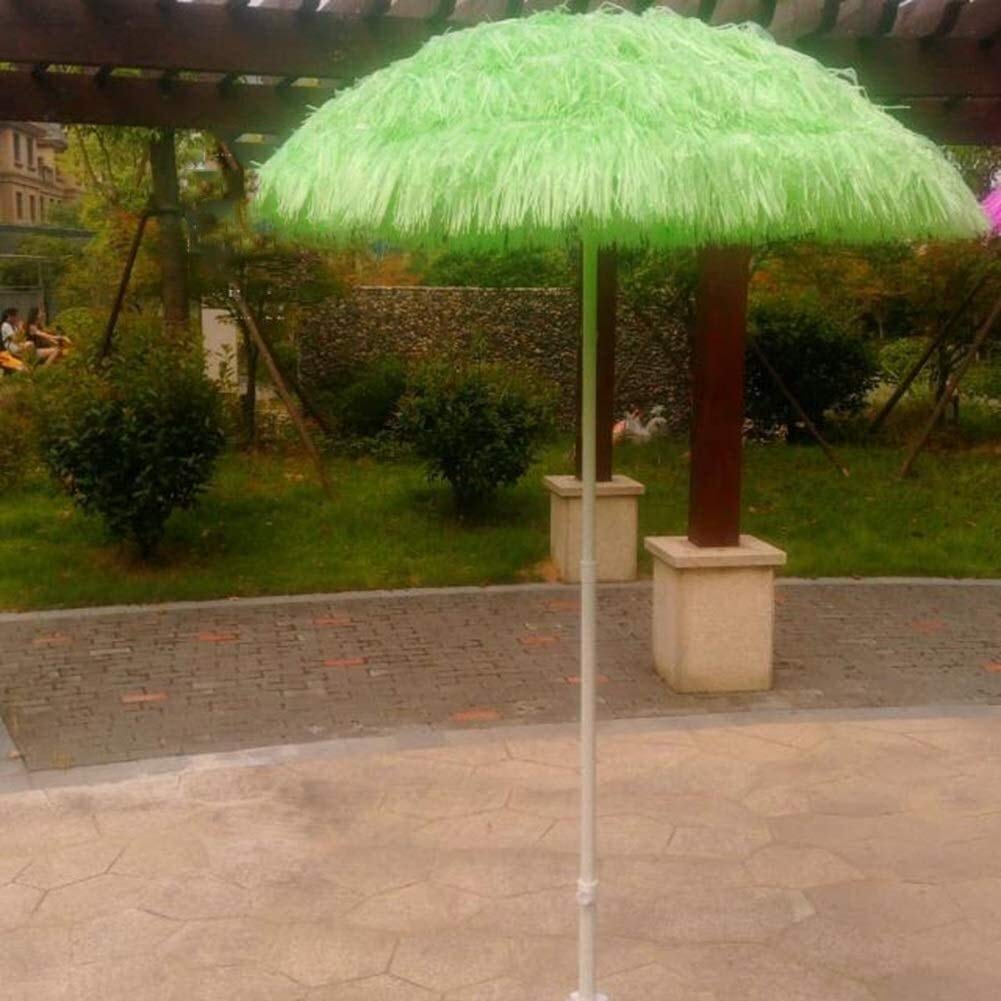 Sonnenschirme für den Garten, 1,4 m, Strand-Simulations-Strohschirm, Strohschirm für Garten und Terrasse mit 8 Fiberglas-Rippen, Sonnenschutz ohne Sockel,
