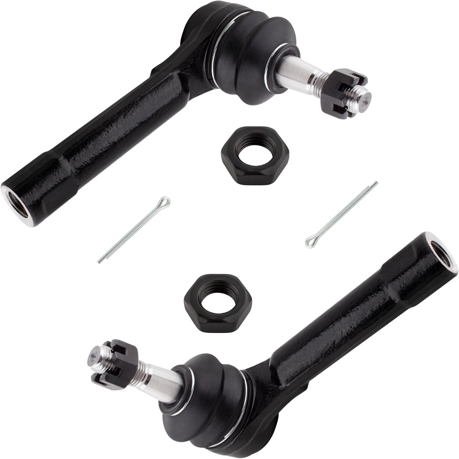 BOXI 6pcs Front Inner Outer Tie Rod Idler Arm Pitman Arm 4 Groove Fits for Cadillac Escalade 2002-2006 for Chevrolet Tahoe Suburban 1500 for GMC Sierra 1500 Yukon 2000-2006 / ES3493 ES3488 K6536 K6534