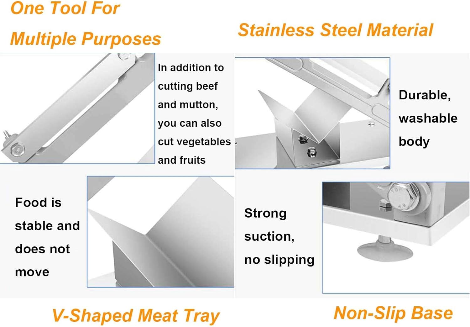 for Home or Commercial use,Frozen Manual Meat Beef Mutton Roll Meat Cheese Food Slicer Vegetable Sheet Slicing Machine, Deli Slicer for Household and Commer