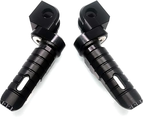 Miniatura 5 de MZS Estriberas para motocicleta, doble ajustable, estriberas delanteras, reposapiés, color negro, compatible con EX250, EX300, EX400, EX650, Z125,