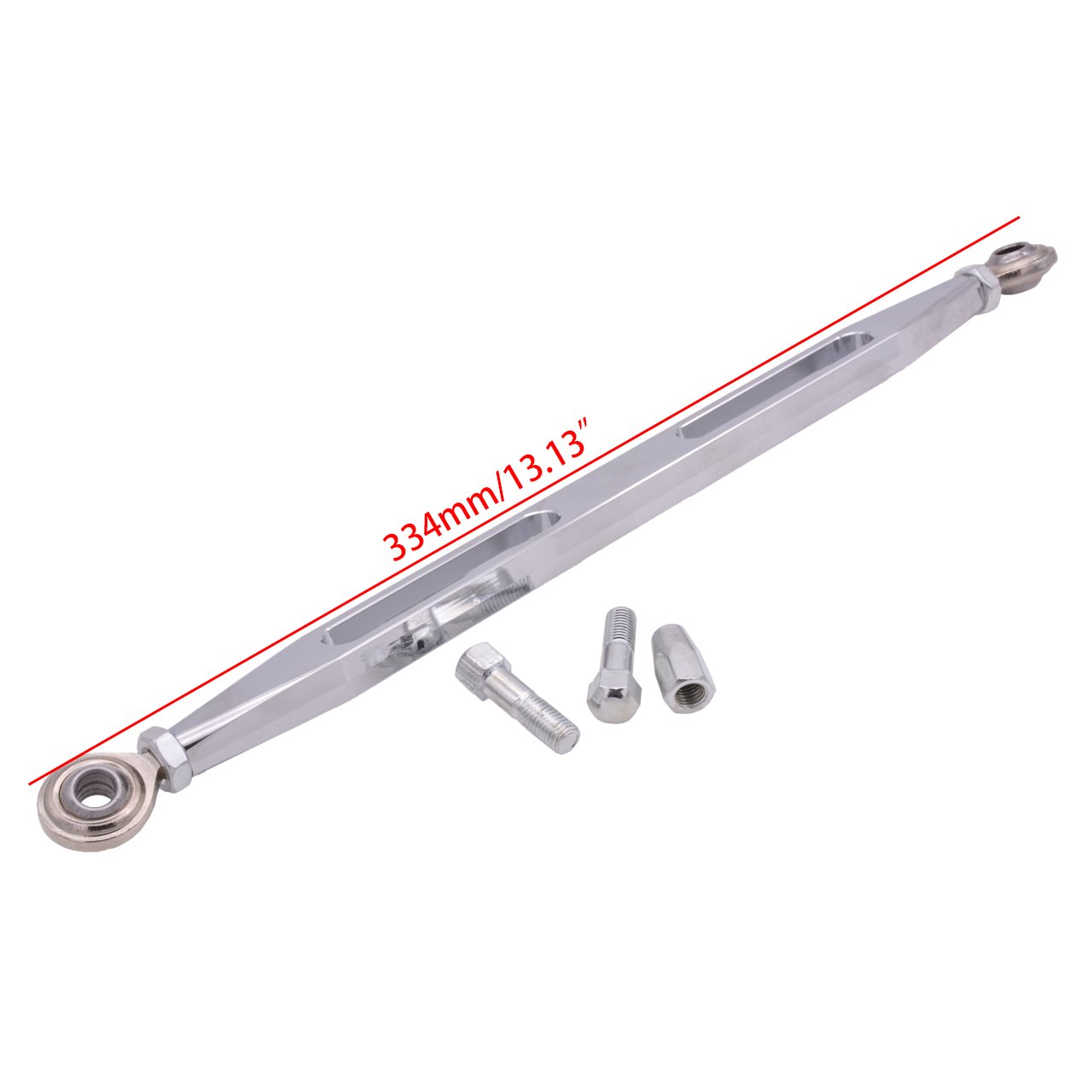 NATGIC Motorcycle Shift Linkage Kit 1 Set Billet Aluminum CNC for Harley Softail Electra Glide Road Glide Road King Street Glide and All Touring 1980-2016 (Silver
