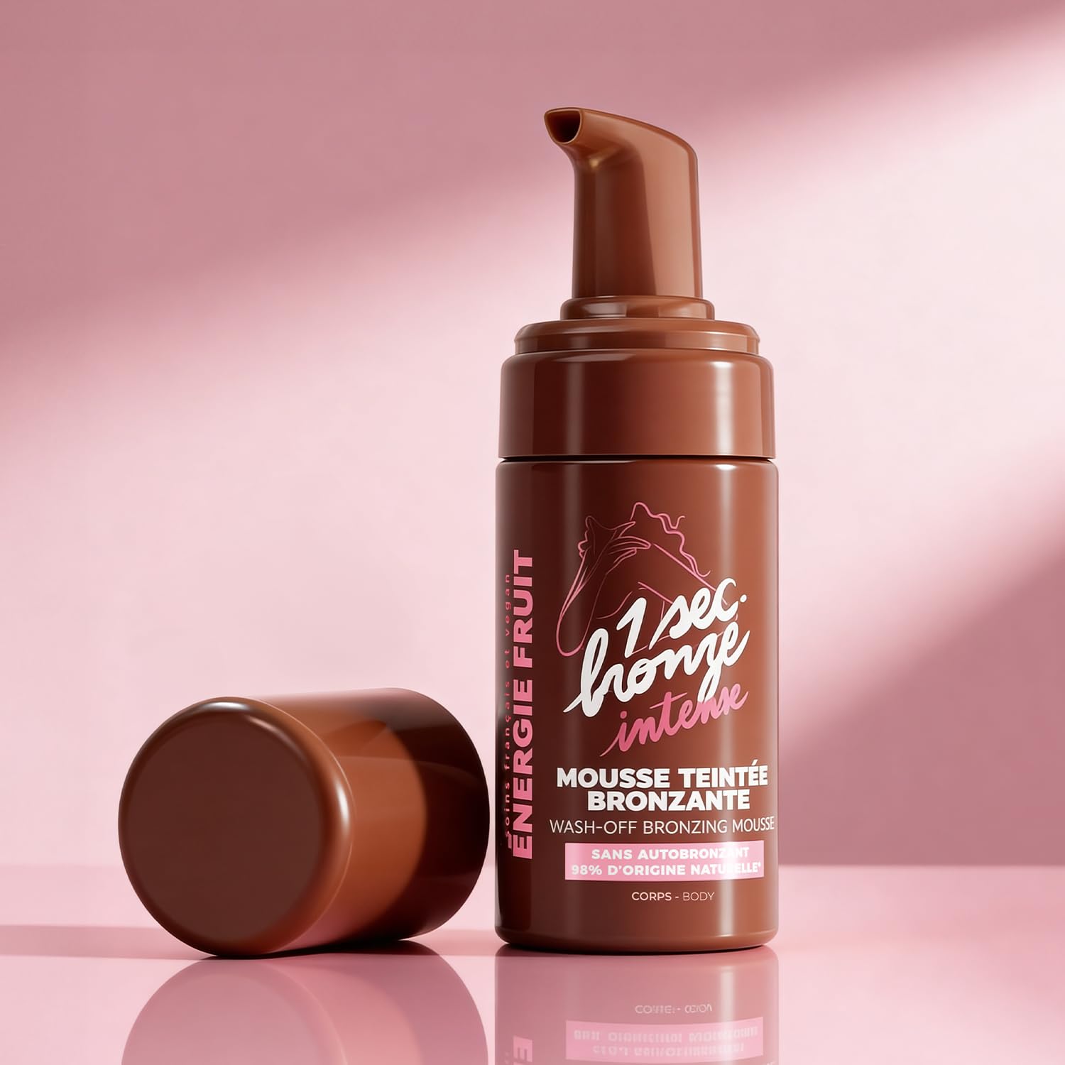 ENERGIE FRUIT Mousse Teintée Bronzante Corps 98% Naturel Sans Autobronzant DHA 100ml