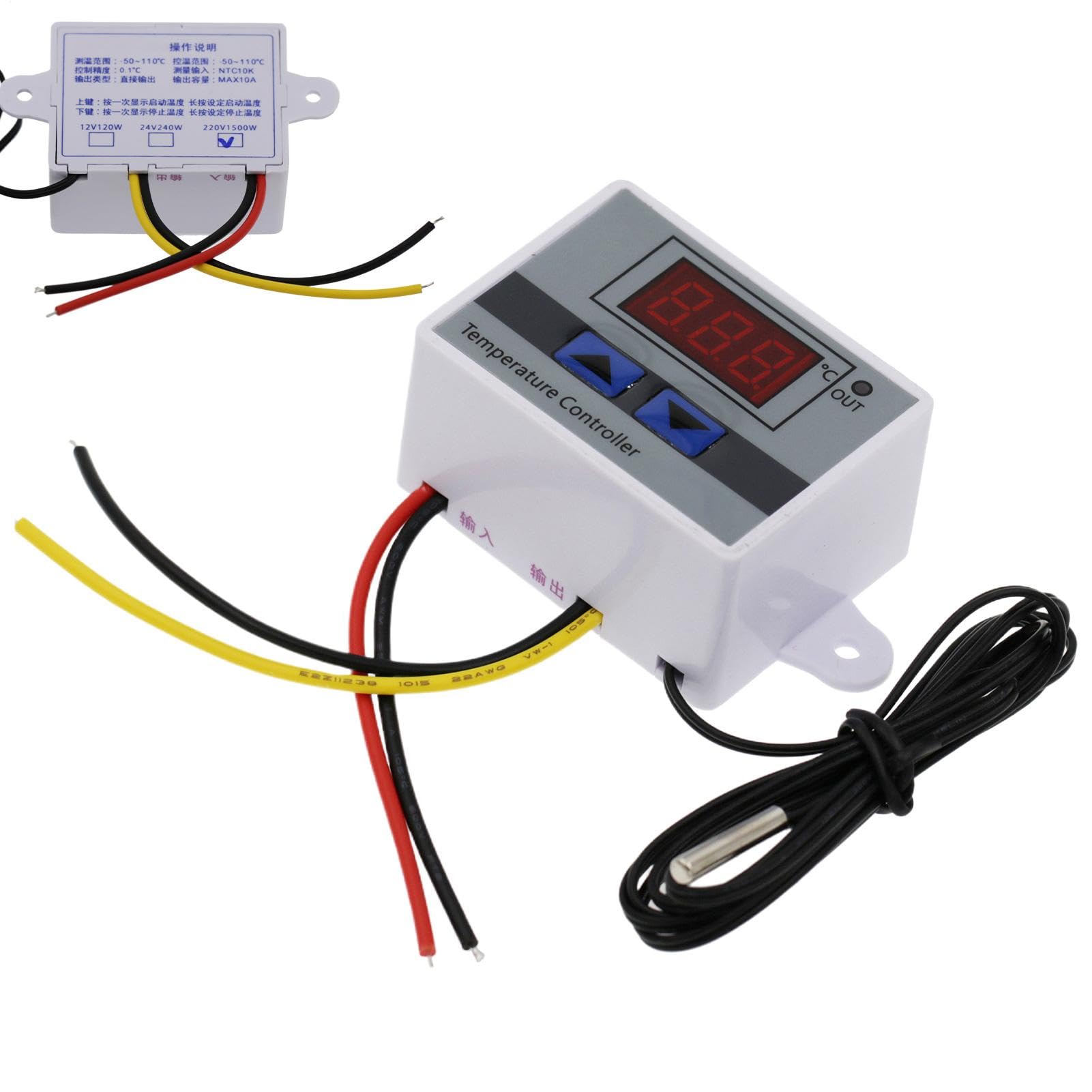 Termostato de calefacción electrónico, Termostato digital eléctrico, Regulador de temperatura del microordenador, Controlador de termostato digital multifuncional para estera térmica de calefacción