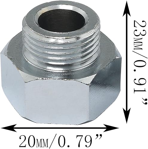 Miniatura 2 de SJZBIN Adaptador reductor de latón plateado G 12 hembra a G 38 macho adaptador reductor de agua caliente adaptador de compresión para cocina baño