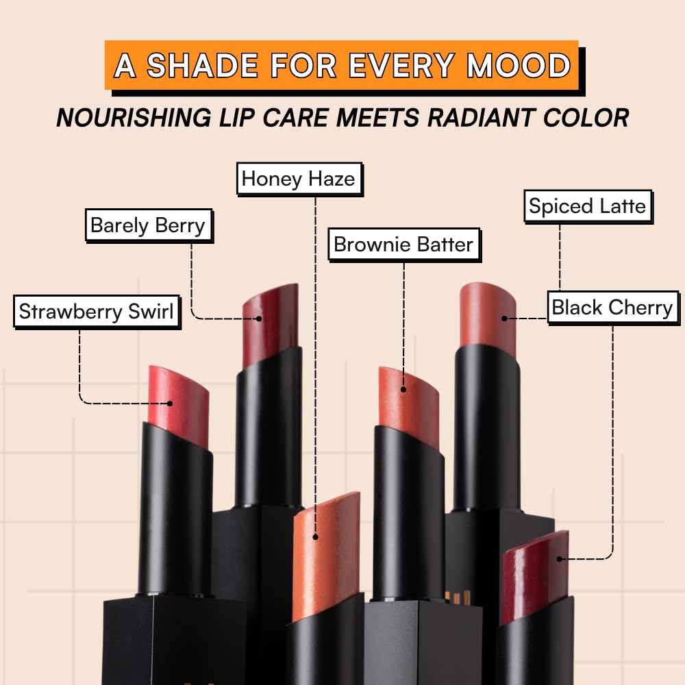 TYPE BEAUTY INC. Soak It Lip Oil Stick with Squalane and Tripeptides | Sheer and Moisturizing Lip Care Balm | Soothes Dry Lips & Locks Hydration | Lip Oil For Women | 606 Black Cherry - 2.5g 3