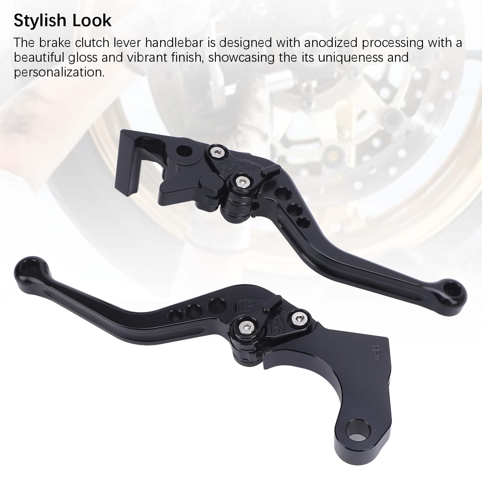 ANGGREK Leve Frizione e Freno Corte Regolabili Compatibili con CMX1100 CM1100 Africa Twin 2021-2025 Coppia Nero