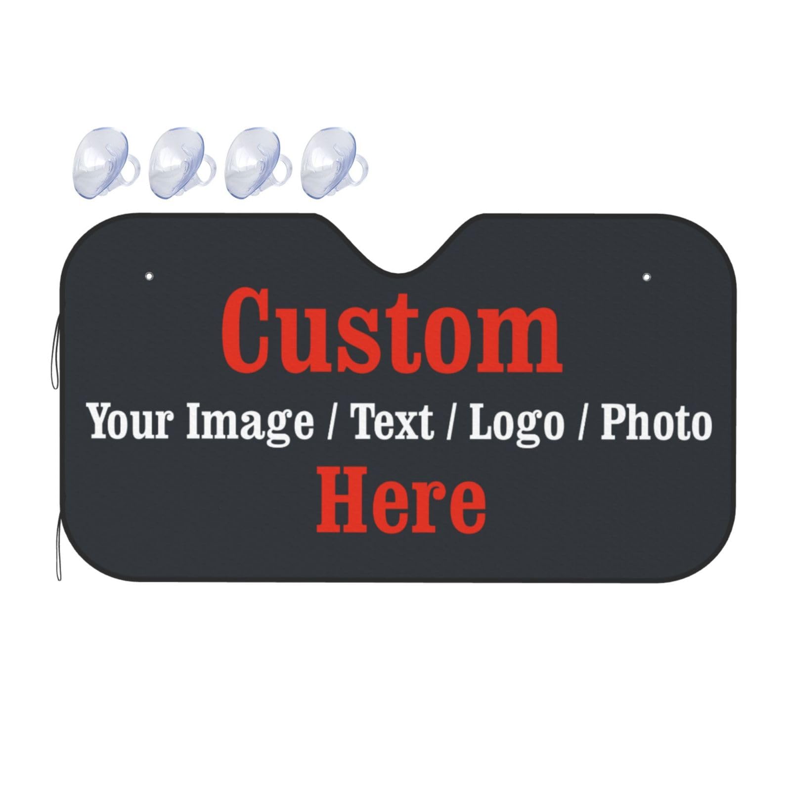 Custom Car Sun Visor,Personalized Windshield Sunshade,Reflective Front Window Shades UV Rays Protector Shield Vehicle Cover for Sedans SUV Trucks 70 x 130 cm