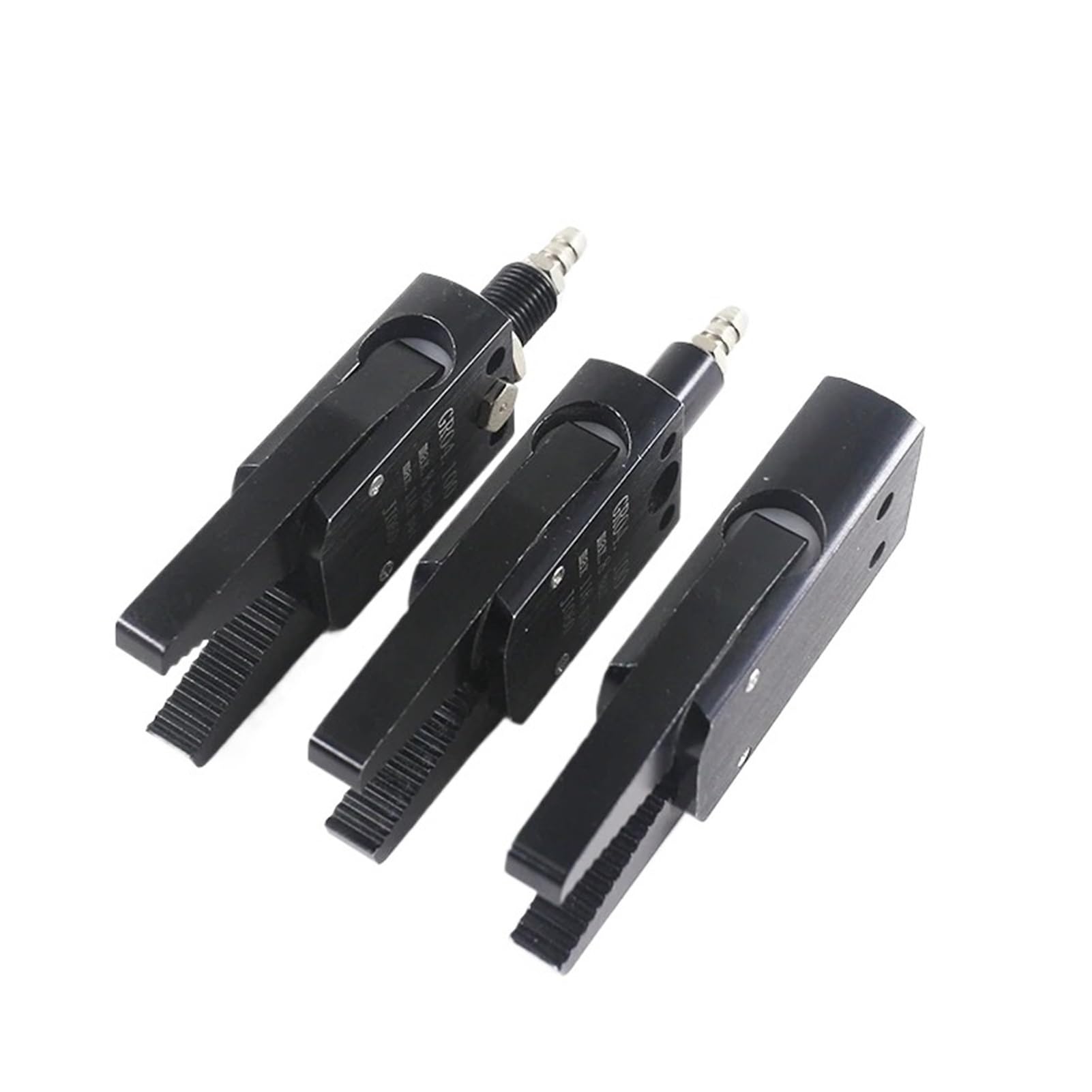 Pinza neumática de doble efecto con 2 garras, Accesorio de abrazadera de robot manipulador ABCDE J1080 10 piezas(F)