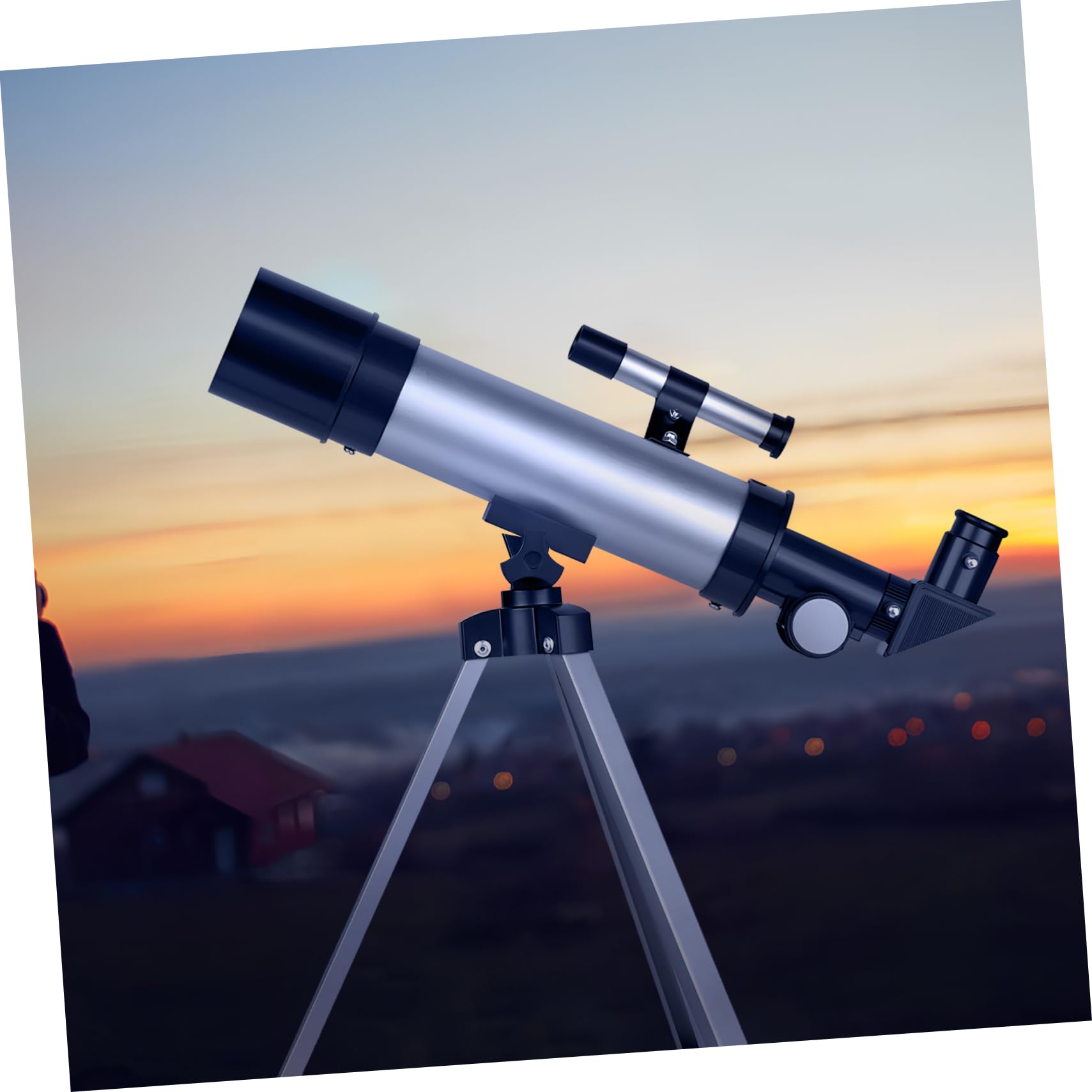 Telescopio Astronomico Rifrattore Con Treppiede Regolabile Per Osservare Stelle E Pianeti Per Principianti E Ragazzo Ragazza