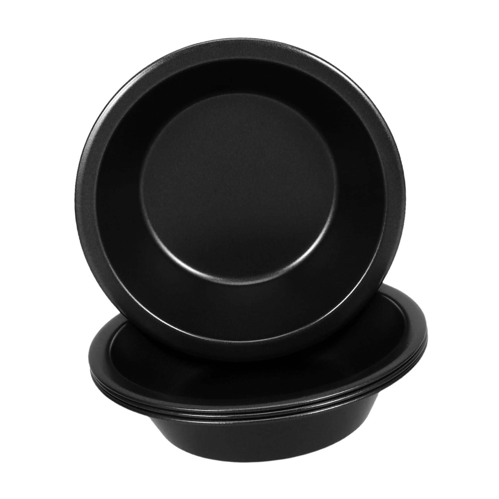 Cabilock 4pcs Mini Tart Pans Nonstick Round Bakeware for Baking Egg Tart Plates Mini Cakes and Personal Desserts Metal Bakeware for Oven